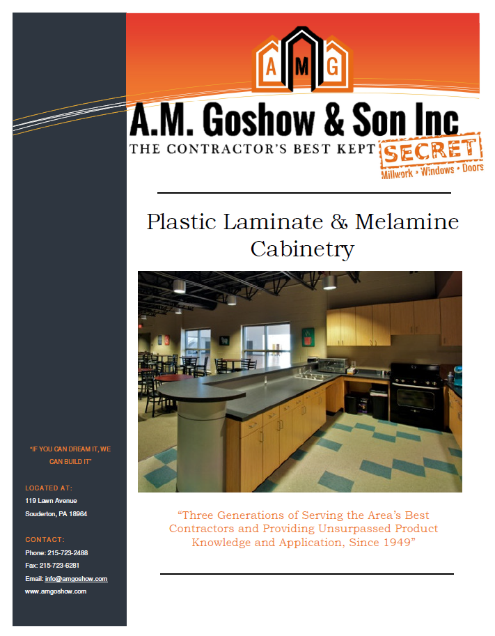 AMG Plasitc Laminate Cabinet