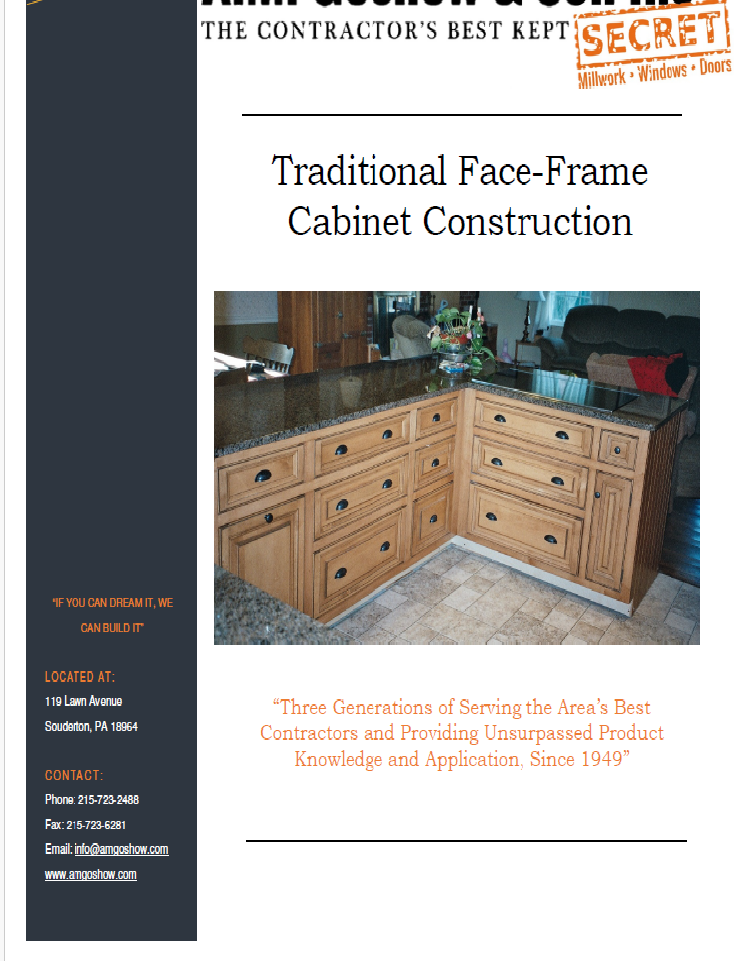 AMG Traditional Wood Frame Cabinets